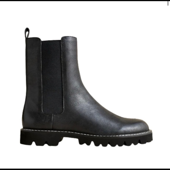 J. Crew Gwen Lug-sole High-shaft Chelsea Boots In Leather MSRP 278$ - Picture 4 of 10